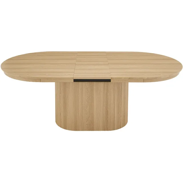 Rousseau Eettafel/Uitschuifbare tafel 'Lagos' 180-220 cm Ovaal Decor Eik Naturel kleur - Rousseau