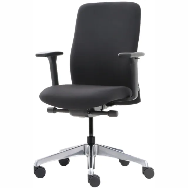Game Hero Office Hero® Pharaoh Ergonomische Bureaustoel - Bureaustoelen voor Volwassenen - Aluminium Voetenkruis - Zwart - Stof - Gemonteerd geleverd