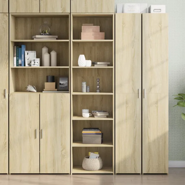 vidaXL Hoge kast 50x41x185 cm bewerkt hout sonoma eikenkleurig Bruin