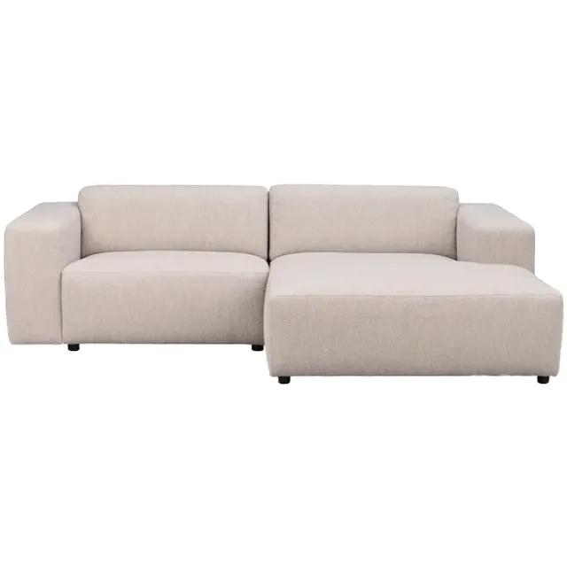 Rowico Home Willard gestoffeerde 3-zits hoekbank lichtbeige - rechts - 234 cm