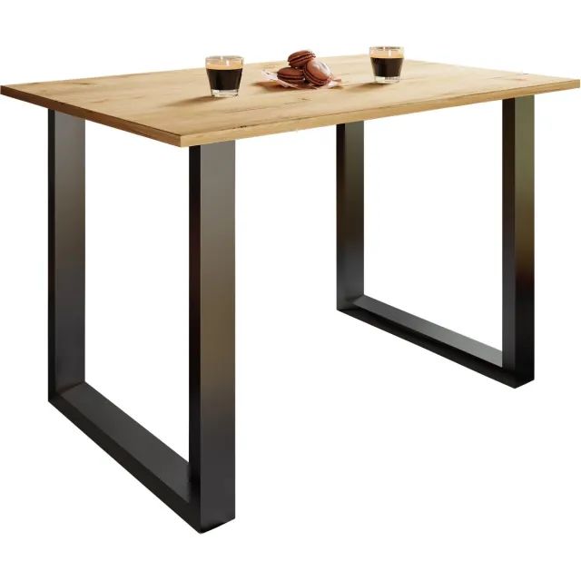 Vcm kleine tafel en stoelen, tafelstoel, eettafel en stoelen, kleine eettafel en stoelen, tafels en stoelen, compacte tafel en stoelen, kleine keukentafel en stoelen, tafel- en stoelset, keukentafels en stoelen, eettafels en stoelen Schwarz / Honig-Eiche