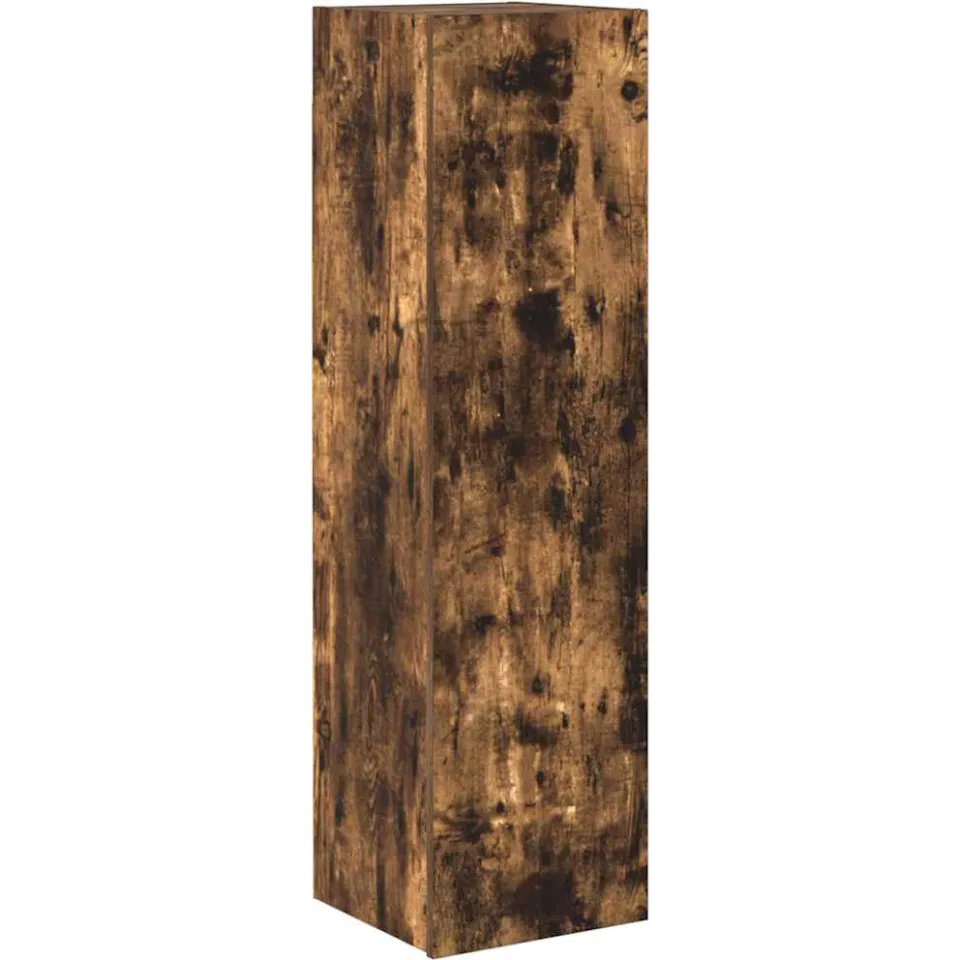 vidaXL 3-delige Tv-meubelset bewerkt hout gerookt eikenkleurig Bruin