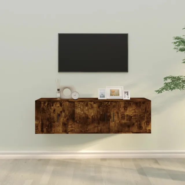 vidaXL 2-delige Tv-meubelset bewerkt hout gerookt eikenkleurig, foto 2