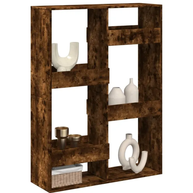 vidaXL Kamerscherm 100x33x135 cm bewerkt hout gerookt eikenkleurig Bruin