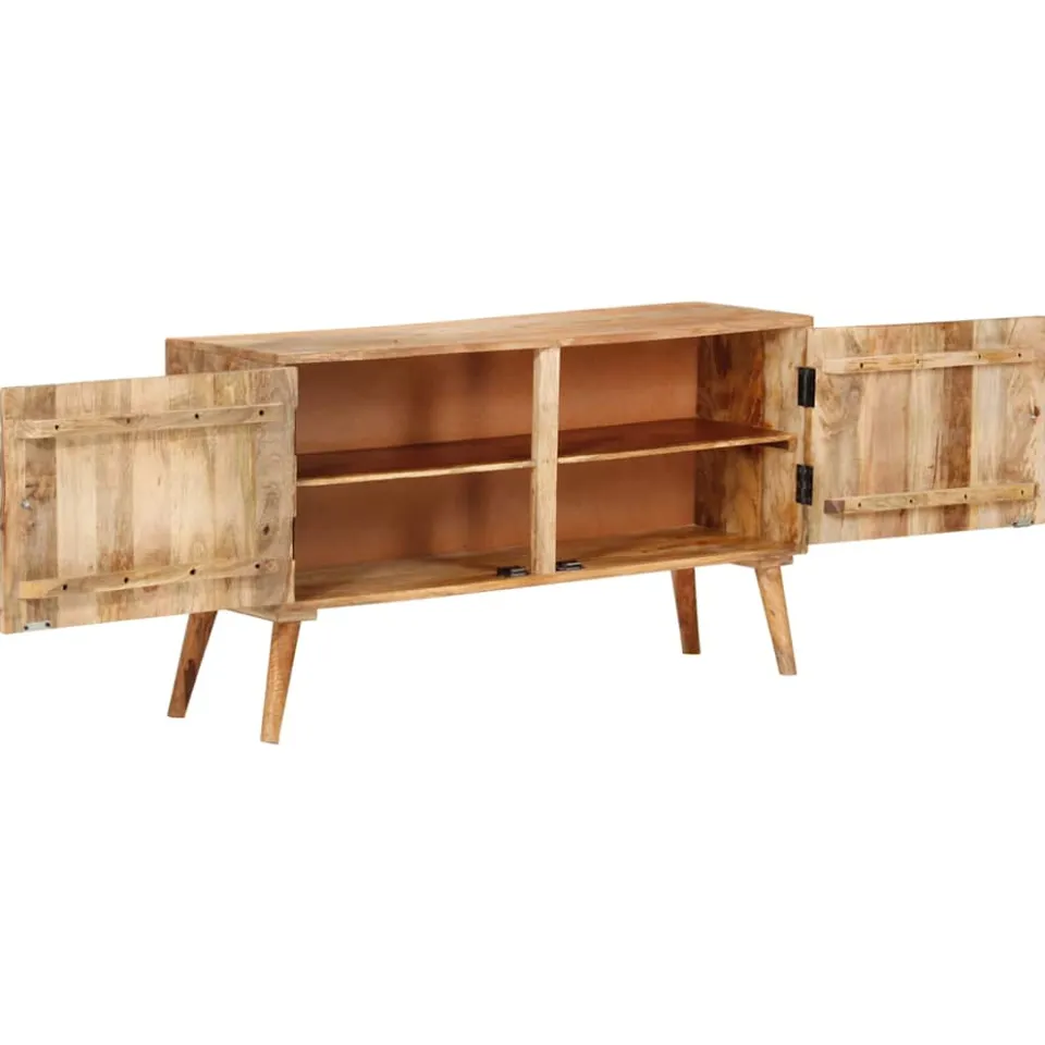vidaXL Dressoir 110x30x60 cm massief mangohout bruin, foto 4