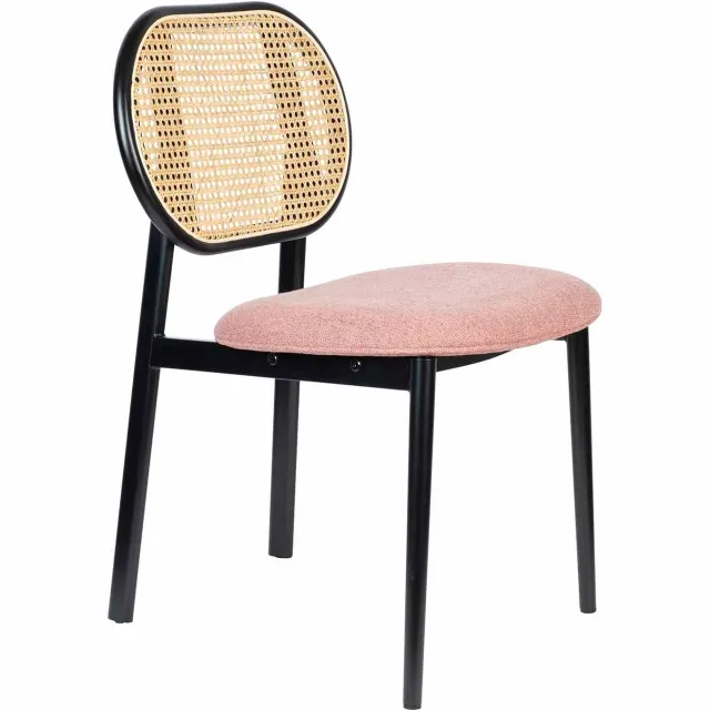 Zuiver Spike eetkamerstoel beige Naturel/roze