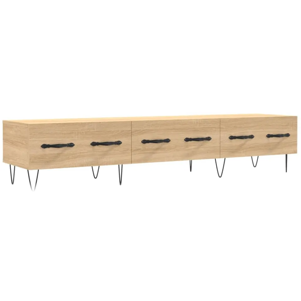 vidaXL Tv-meubel 150x36x30 cm bewerkt hout sonoma eikenkleurig, foto 3