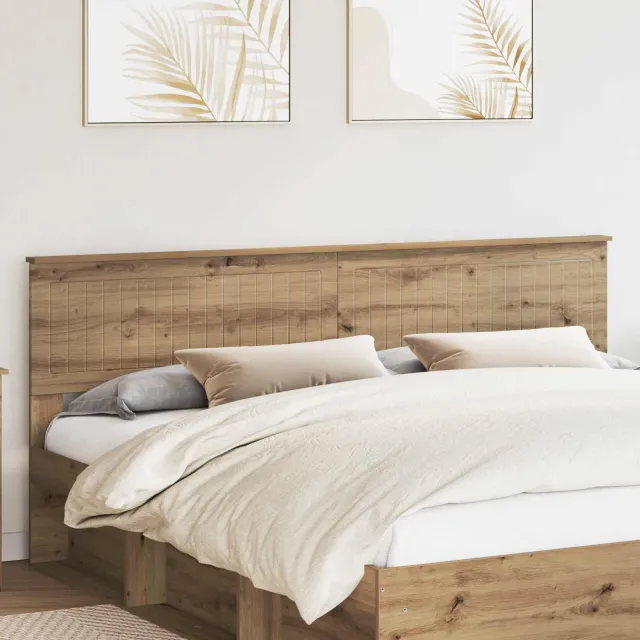 vidaXL Hoofdbord Artisan Eiken Bewerkt hout Bruin