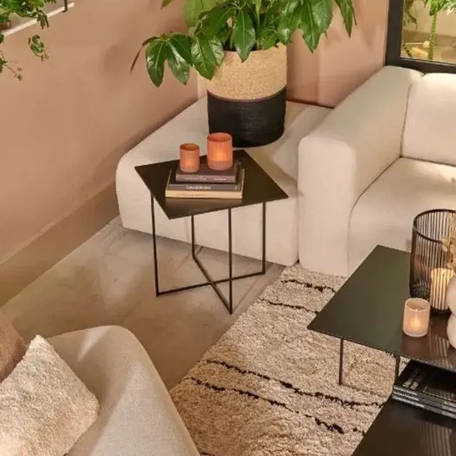 Lifestyle Home Collection Lifestyle Salontafel Dallas: 40X40X40cm Zwart