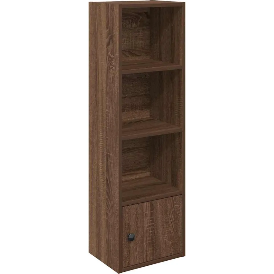 vidaXL Boekenkast 31x24x102 cm bewerkt hout bruin eikenkleurig, foto 3