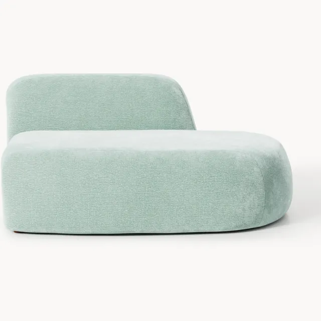 Westwing Collection Module chaise longue Wolke Lichtgroen