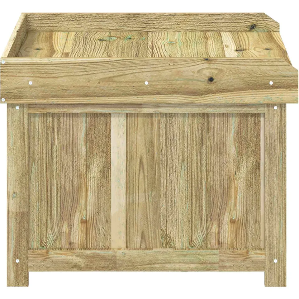 vidaXL Kussenbox voor buiten Geïmpregneerd grenenhout 58,5 x 60 x 47 cm bruin, foto 3