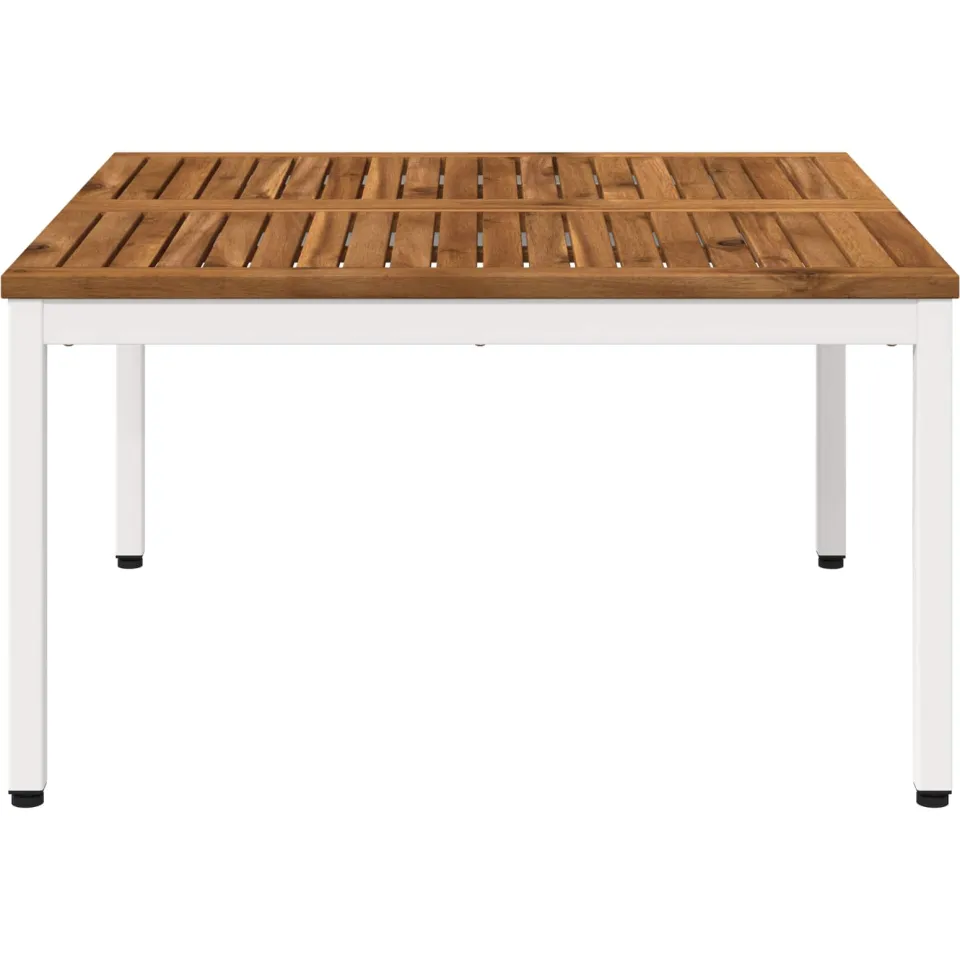 vidaXL Salontafel NAARDEN Natuurlijk en Wit 80 x 80,5 x 45 cm Bruin