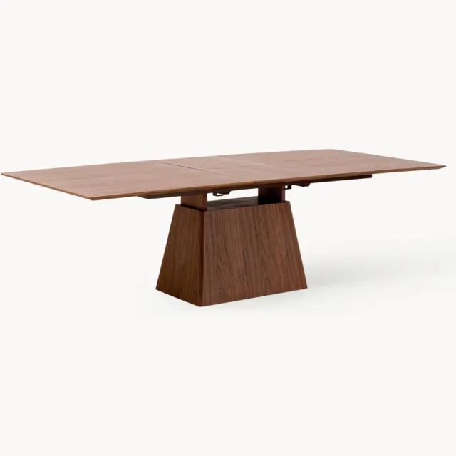 Kare Design Uitschuifbare eettafel Benvenuto van hout, 200 - 250 x 110 cm Bruin