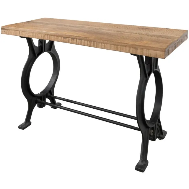 MASSIVMOEBEL24 .DE INDUSTRIAL #36 consoletafel veelkleurig gelakt massief hout sloophout 120x40x76 cm (BxTxH)