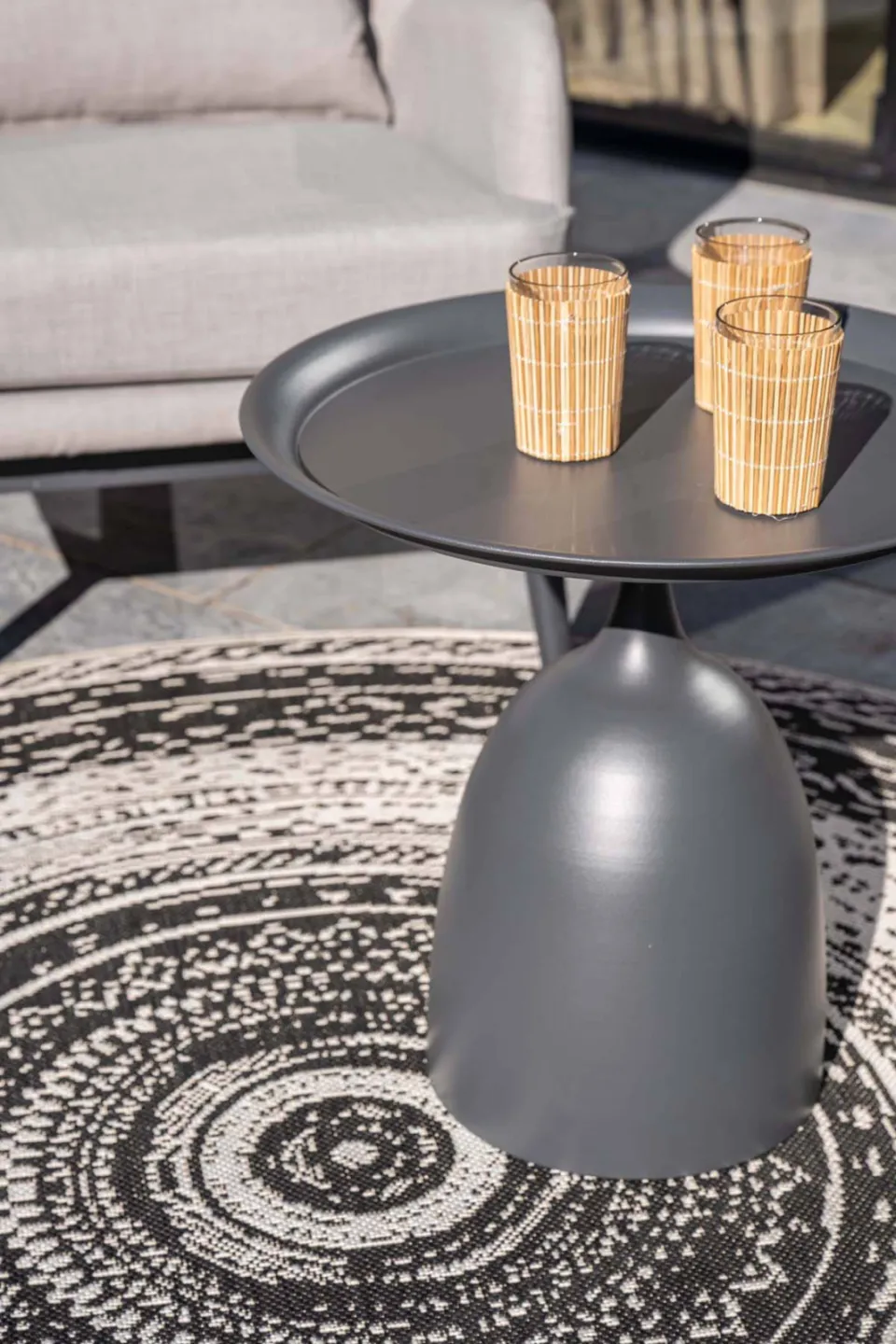 Garden Impressions Mioala bijzettafel (50xH48 cm) Mioala bijzettafel - diameter 50xH48 cm - carbon black Mioala bijzettafel - diameter 50xH48 cm - carbon black, foto 5