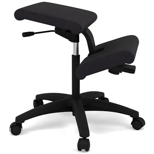 Ergo2Work Variér Wing Balans Kniestoel met Wielen – Zwart