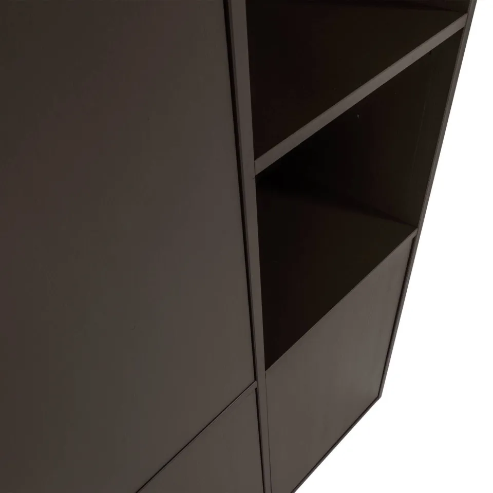WOOOD Meggy Opbergkast Links - Grenen hout - Dust/Grijs - 215x108x40, foto 6