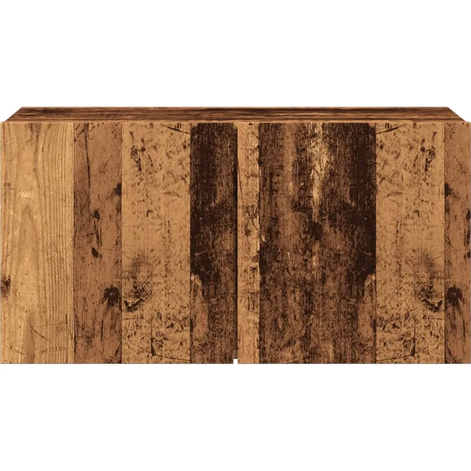 vidaXL Tv-meubel wandgemonteerd 80x30x41 cm oud houtkleurig bruin, foto 4