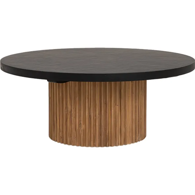 Tower Living Palazzo - Coffeetable round 100x100x40 Zwart
