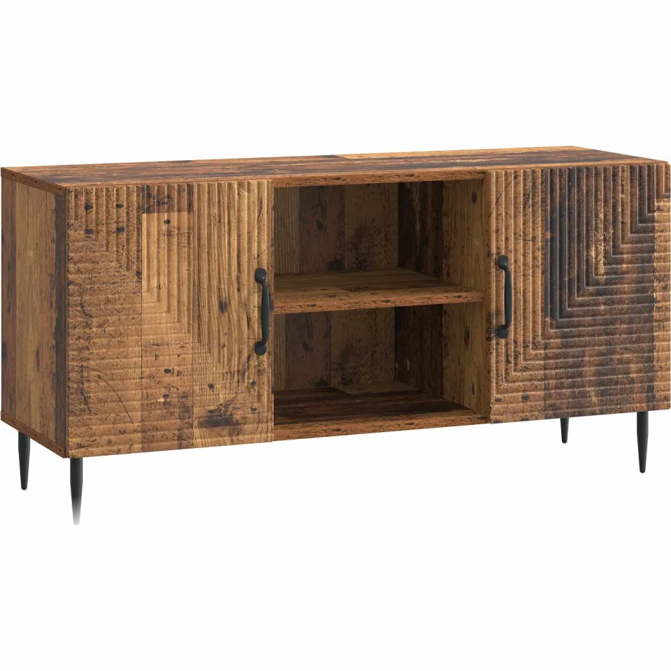 vidaXL TV-kast Oud hout 102 x 34,5 x 50 cm Bewerkt hout bruin, foto 3