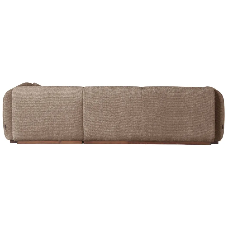 WOOOD Brenvo Hoekbank Rechts - Structure Velvet - Zand - 73x306x178, foto 2