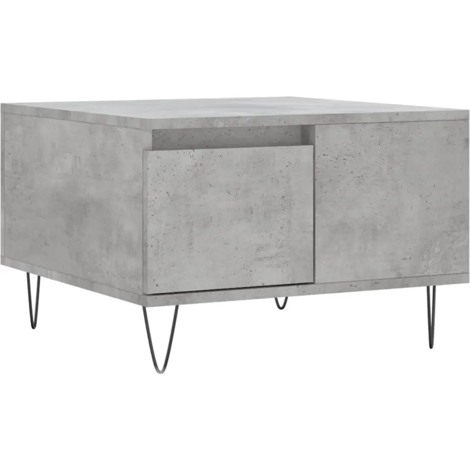 vidaXL Salontafel 55x55x36,5 cm bewerkt hout betongrijs grijs, foto 3