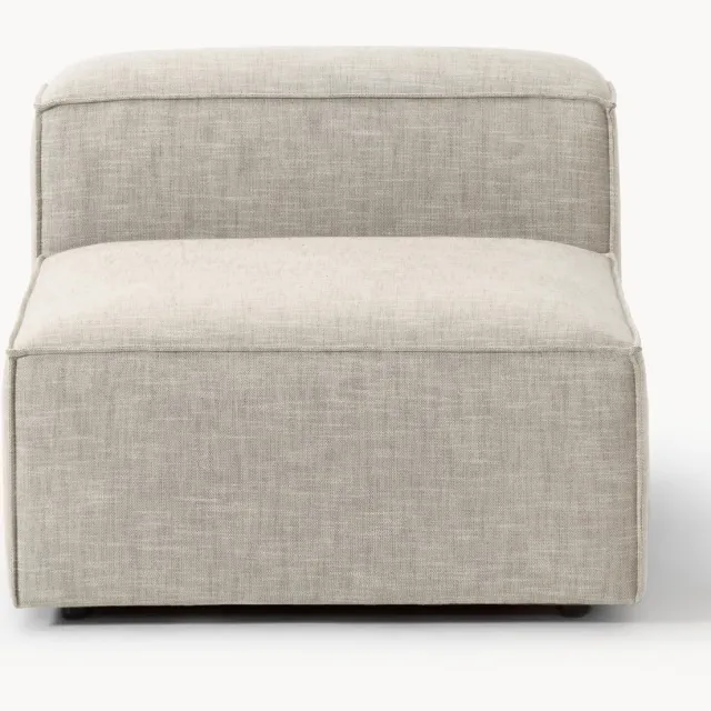 Westwing Collection Middenmodule Lennon van linnenmix Grijs