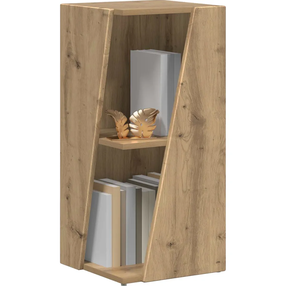 vidaXL Zijplank 33 x 32 x 70,5 cm Bewerkt hout Artisan Eiken Bruin