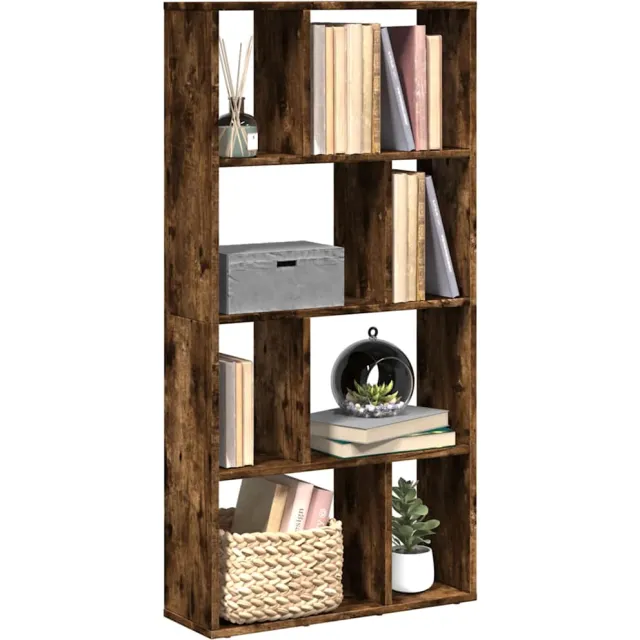 vidaXL Boekenkast 60x20x120,5 cm bewerkt hout gerookt eikenkleurig, foto 2