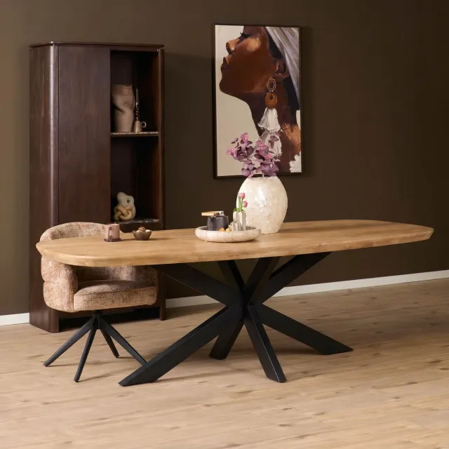 Starfurn Eettafel Madison - Bruin - 120x280x76 cm