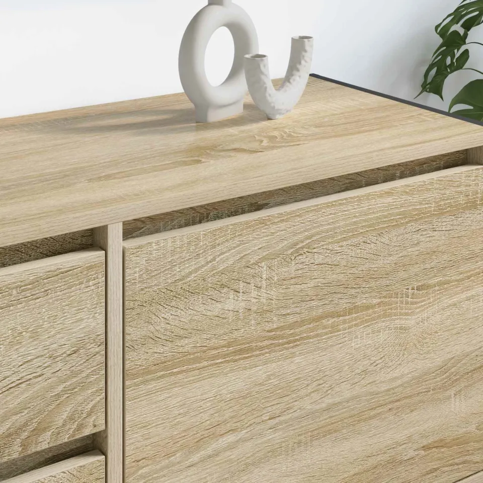 vidaXL TV-kast 100 x 36 x 49.5 cm Sonoma Eiken Bewerkt hout, foto 4