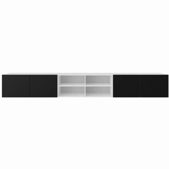 Margaret Hadas24 TV-kast Leo IV 300 (3x100) cm (wit + zwart)