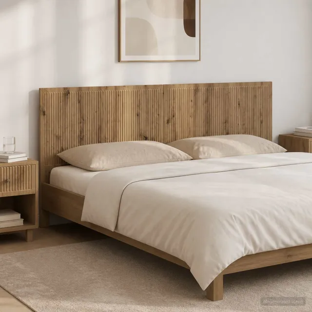 vidaXL Wandgemonteerd Hoofdeinde EDE Artisanaal eiken Bewerkt hout