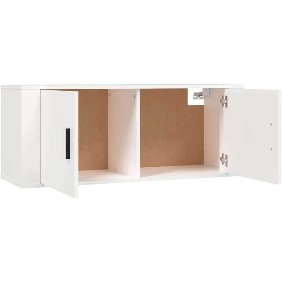 vidaXL 2-delige Tv-meubelset bewerkt hout wit, foto 3