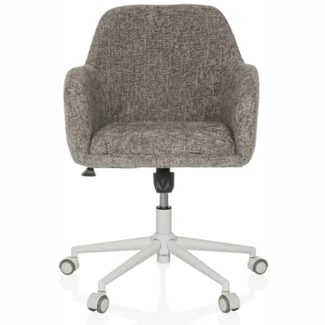 hjh LIVING Bureaustoel / draaistoel SOLAO HOME bouclé stof grijs hjh LIVING