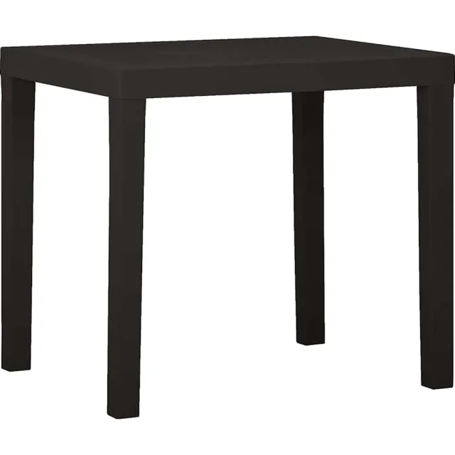 vidaXL Tuintafel 79x65x72 cm kunststof antracietkleurig, foto 2