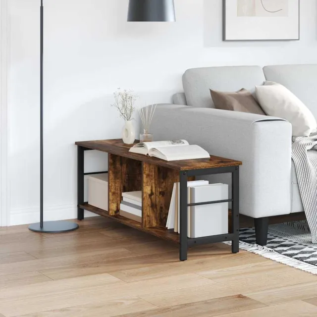 vidaXL Boekenkast 3-laags 102 x 32 x 40,5 cm Bewerkt hout bruin, foto 2