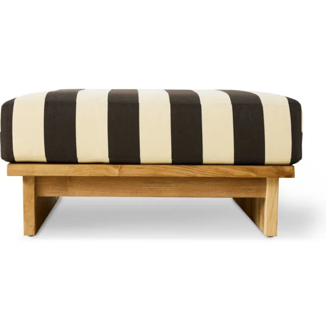 HKLIVING hocker outdoor teak (stracciatella)