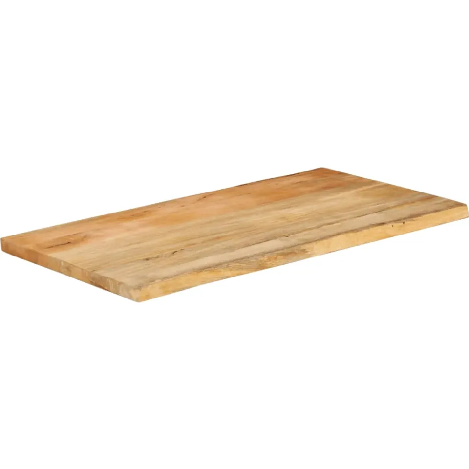 vidaXL Tafelblad met natuurlijke rand 110x60x3,8 cm massief mangohout Bruin