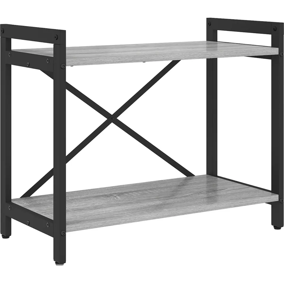 vidaXL Boekenkast 60 x 30 x 50 cm Bewerkt hout Grijs sonoma, foto 3