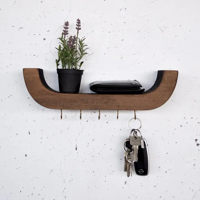 Skye Decor , Decoratieve houten wandplank, Raf289, Multiplex, Hout, 33 x 7 x 11 cm