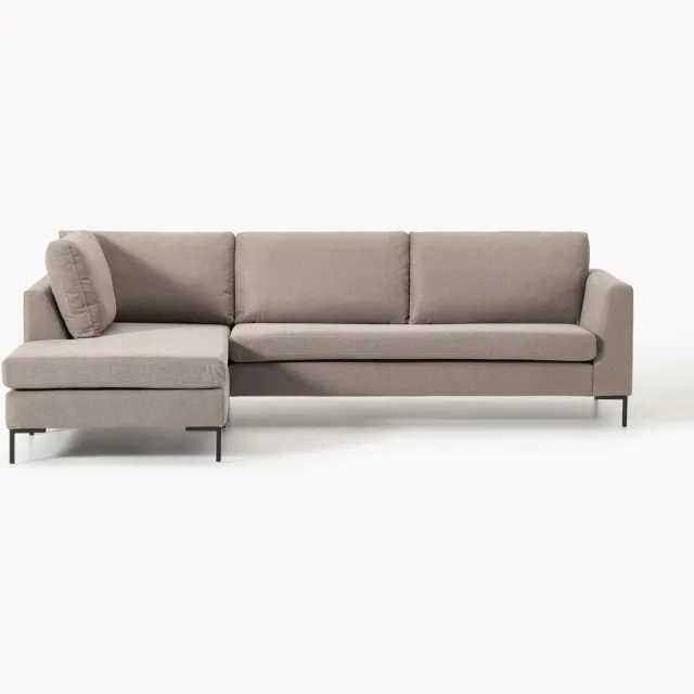 Westwing Collection Hoekbank Luna taupe