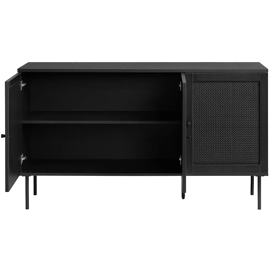 Olivine Jari houten sideboard zwart - 140 x 40 cm, foto 3