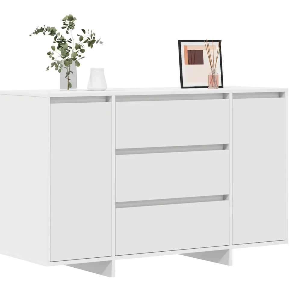 vidaXL Dressoir Wit 120 x 41 x 75 cm Bewerkt hout