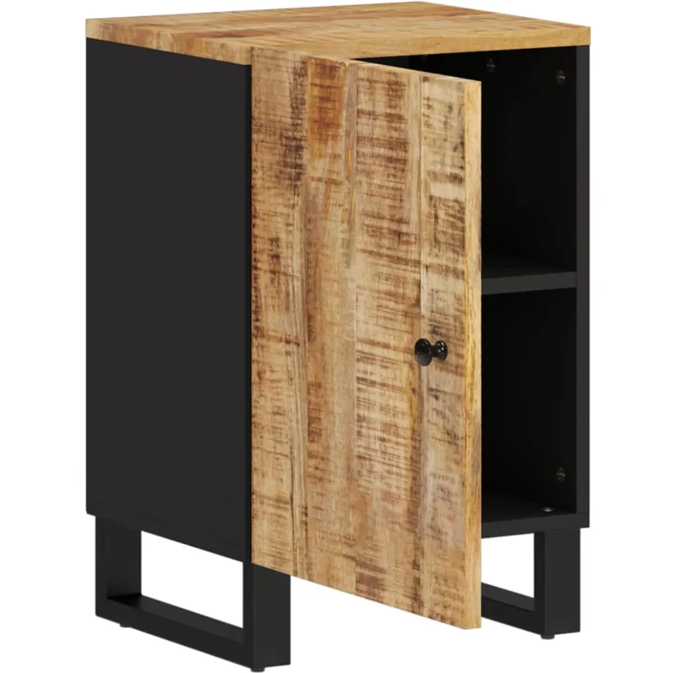 vidaXL Badkamerkast 38x33x58 cm massief mangohout bruin