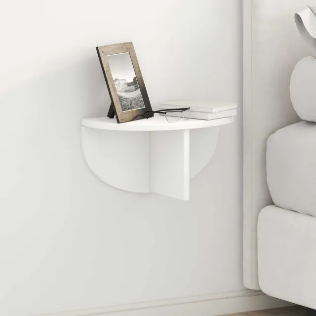 vidaXL Wandplank 2 st Wit 38 x 19 x 19 cm