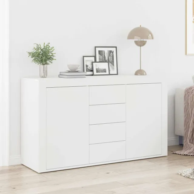 vidaXL Dressoir Wit 120 x 36 x 69 cm Bewerkt hout