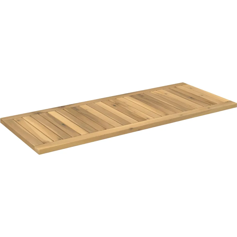 vidaXL Tafelblad 100,5 x 40 x 2 cm Rechthoekig Massief Acaciahout Bruin