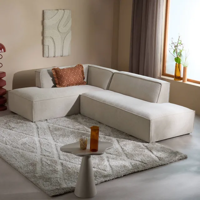 NOUS Living hoekbank links Newton - beige, foto 2